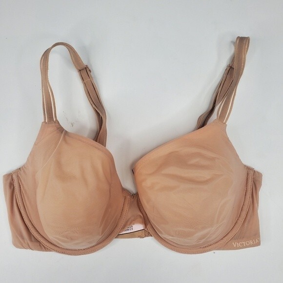 Victoria's Secret nude lined perfect coverage bra 34D - Picture 1 of 8